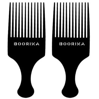 Afro Hair Pick Comb for Women & Men, 7.5 In Smooth Sturdy Wide Tooth Pack of 2 Foto 1 de 4