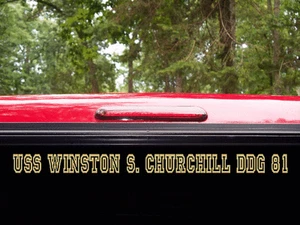 Calcomanía USS WINSTON S CHURCHILL DDG 81 MARINA DE EE. UU. Militar USN S01 - Imagen 1 de 3