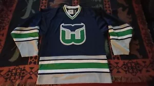 Hartford Whalers Adidas Team Classic Vintage Hockey Jersey NWT Size 46 - Picture 1 of 5