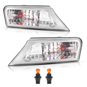 2PCS Turn Signal Corner Parking Light Clear For Jeep Liberty 2008-2012 W/Bulbs - Picture 1 of 21
