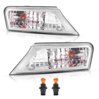 Угловые парковочные фонари указатели поворота прозрачные для Jeep Liberty 2008-2012 годов выпуска с лампочками 2 шт. - Изображение 1 из 4