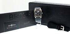 Bell & Ross Aviation GMT 42mm Titanium Carbon Dial Date Automatic Watch BR03-51