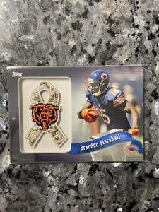 2013 Topps BRANDON MARSHALL Camouflage Team Ribbon Patch #/99  Chicago Bears