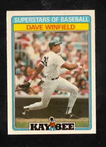 Tarjeta de béisbol Dave Winfield New York Yankees 1987 KayBee Superstars - Imagen 1 de 2