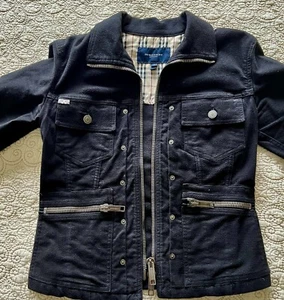 Sale. BURBERRY LONDON Vintage Black Soft Cotton Jacket Sz 6 - Picture 1 of 5