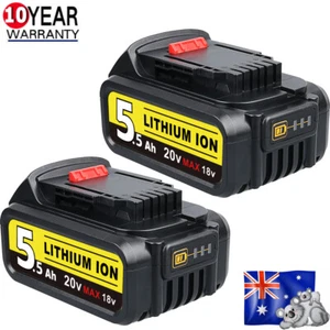 2X for Dewalt 18v 5.5Ah Battery XR DCB184-XE DCB185 DCB115 DCF885 DCD796 DCD996 - Picture 1 of 1