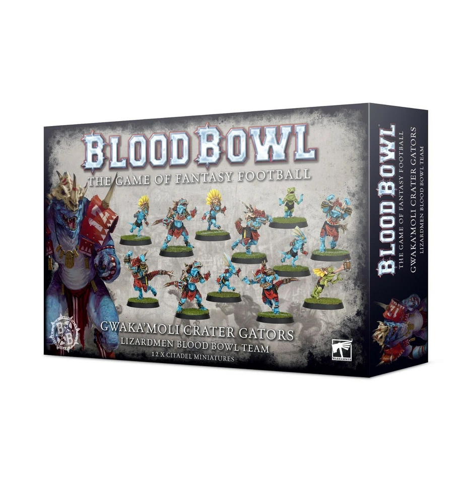 Blood Bowl Gwaka'Moli Crater Gators Lizardmen Team Warhammer AOS Foto 1 de 1