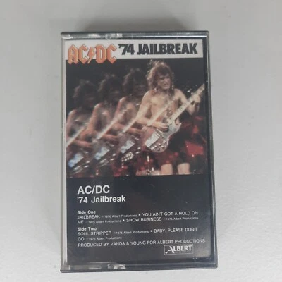 ACDC '74 Jailbreak Cassette Tape Hard Rock Heavy - Image 1 of 4