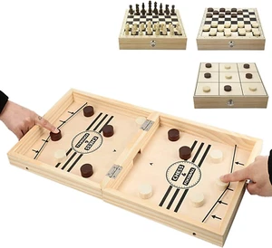 Fast Sling Puck Game Paced, Table Desktop Battle,Winner Board Games Toys for Adu - Picture 1 of 12