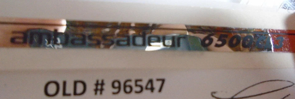PIEZAS ABU GARCIA (NUEVAS), calcomanía placa lateral. elegir 96471, 96547, 996270, 96272 Foto 1 de 1