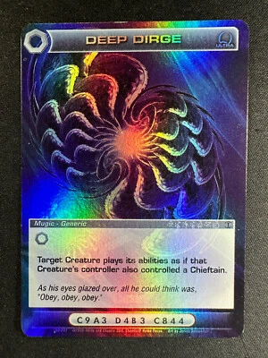 Chaotic Deep Dirge 159/222 BTD 1st Edition Ultra Rare Mugic NM/LP - Image 1 of 2