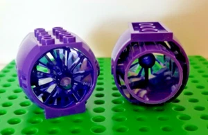 LEGO Jet ENGINE Set Trans Purple Propeller Airplane Space Minifigure Aircraft - Picture 1 of 1