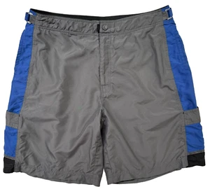 Rigo FiveStar Men’s Board Shorts Size 40 Gray Blue Surf Trunks Utility Pocket - Picture 1 of 8