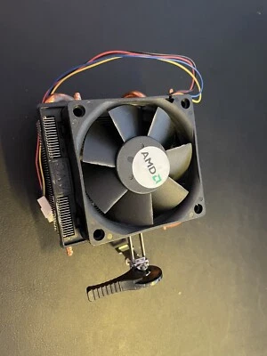 AMD AV-Z7UH40Q001 Socket AM3/AM2 4-pin CPU COOLING Fan & Heatsink w/ Copper Base - Image 1 of 3