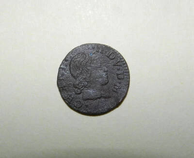 ARDENNES, ARCHES-CHARLEVILLE - CHARLES II GONZAGA Denier Tournois  1652 - image 1 of 4