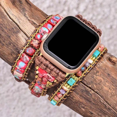 Bohemian Watch Wristband for Apple iWatch 10 9 8 7 6 5 4 3 2 49/40/41/42/44/45mm - Image 1 of 4
