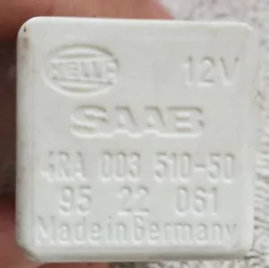 9522061 Saab Relay (4-Pin) HELLA Saab 9522061 Used Tested USA SELLER - Picture 1 of 4