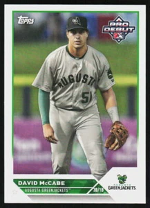 2023 Topps Pro Debüt DAVID MCCABE #PD-180 Baseball AUGUSTA GREENJACKETS - Bild 1 von 2
