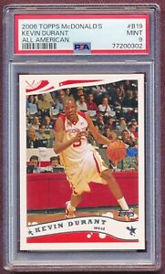 KEVIN DURANT MCDONALDS TRUE ROOKIE 1ST CARD EVER 2006 TOPPS PSA 9 XRC Centered!!
