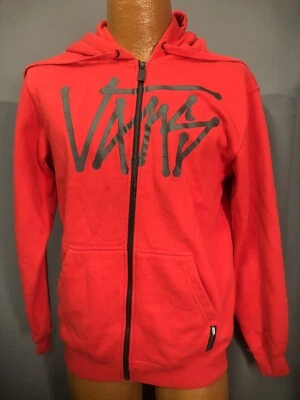 Vans Hechizo Fuera Logo Cremallera Completa Sudadera con Capucha TALLA S Rojo - Imagen 1 de 4