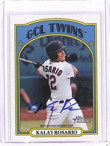 2021 Topps Heritage Minor League Real One Autographs ROA-KR Kala'i Rosario Twins