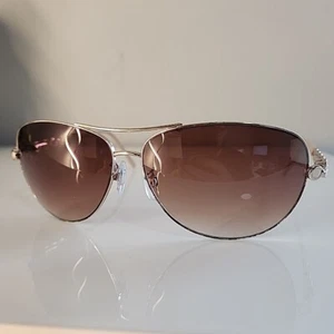 Daisy Fuentes Beige Sunglasses Circles UV Protection Shades Barbiecore - Picture 1 of 21