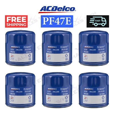 ACDelco Oil Filter GM Original Equipment PF47E (6 Pack) FREE SHIPPING Foto 1 de 3