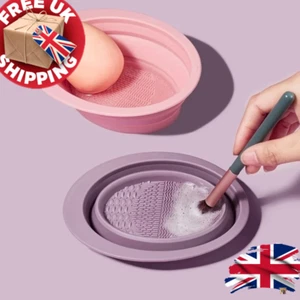 Tappetino Pulitore Pennello Silicone - Pieghevole Trucco Pittura Scrubber Pad Multiuso - Foto 1 di 8