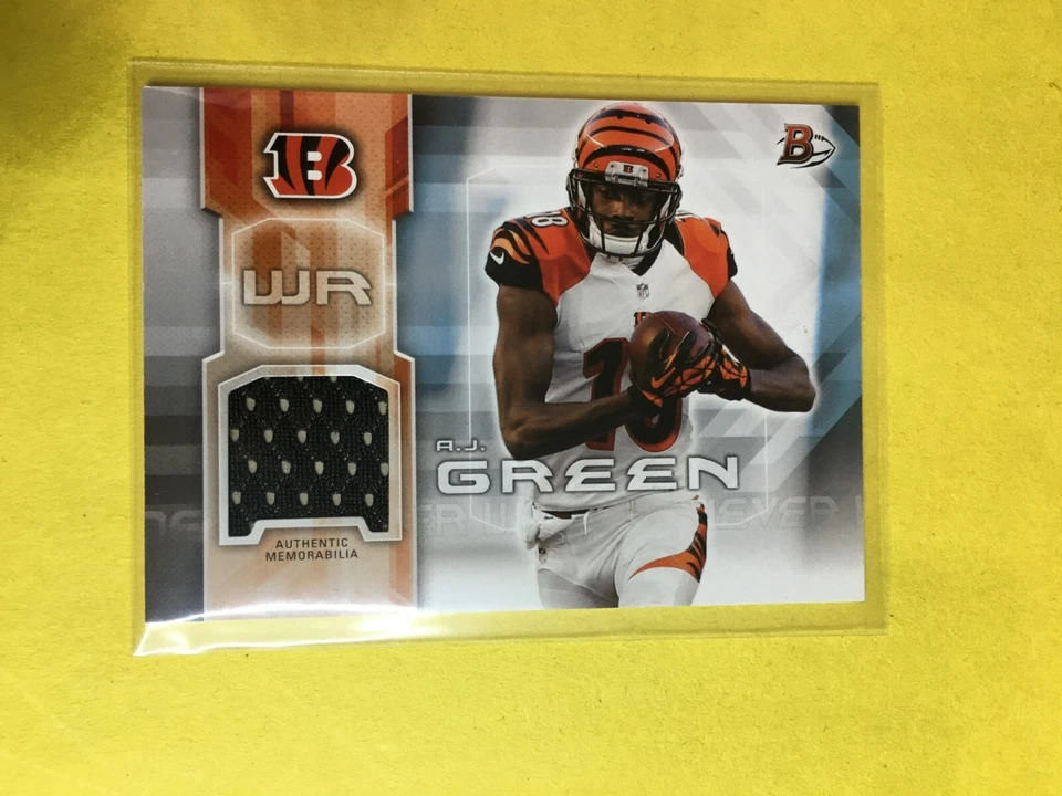 F157,414 2014 Bowman Relics #37 A.J. Green Cincinnati Bengals - Image 1 of 1