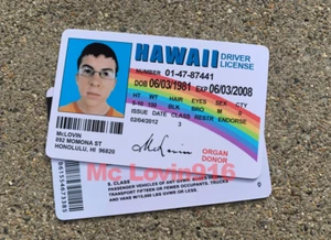  🌈🤓 McLovin ID CARD Movie Superbad Mc Lovin Ultra High Definition PRINT  🌈🤓 - Picture 1 of 5