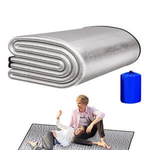 Aluminum Foil Camping Mat - Waterproof Sleeping Pad For Picnic & Hiking - Picture 1 of 15