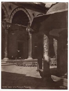1880er Foto Cour de la Moschee Bayazid, Istanbul, Konstantinopel, G Berggren - Bild 1 von 2