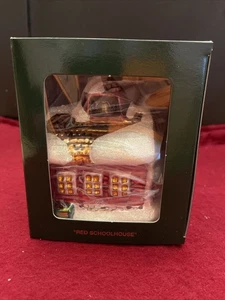 Neu im Karton Abteilung 56 Porzellan Ornament - rotes Schulhaus - Bild 1 von 2