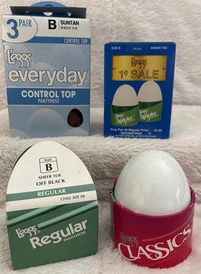 Meia-calça Leggs Everyday-Regular & Classics lote de 4 novas 7 pares totais - Imagem 1 de 4
