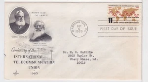 TurtlesTradingPost- International Telecomm. Union #1274- 1965- FDC Artcraft - Picture 1 of 1