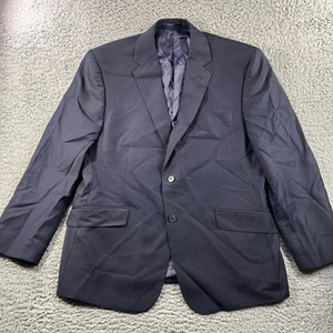 CHARLES TYRWHITT BLAZER SPORT COAT MENS 44S WOOL CLASSIC FIT NAVY BLUE 2 BUTTON - Picture 1 of 10