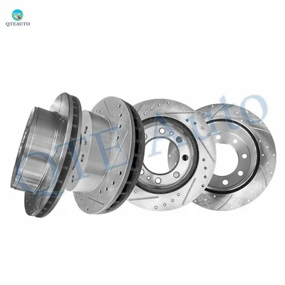 4 rotores de freno perforados F 325-R 330 para Chevrolet Silverado 1500 HD 2003 2005 2006 Foto 1 de 4