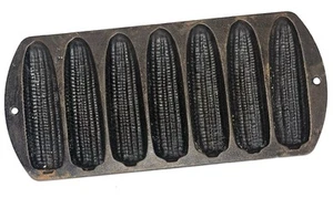 Vintage LODGE Cast Iron 27C2 USA -- 7 Stick CORN COB CORN STICK MUFFIN PAN - Picture 1 of 6