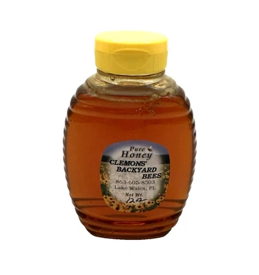 Clemons Backyard Bees Florida Pure Raw Wildflower Honey 12 Oz - Image 1 of 3