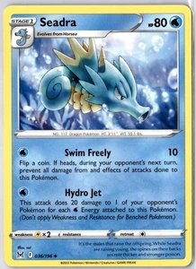 Seadra 036/196 SWSH Lost Origin Uncommon Pokemon TCG Card NM - Picture 1 of 2