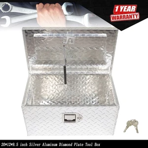 20in Aluminum Tool Box for Pickup Trailer Truck Underbody Bed Tool Storage Box - Picture 1 of 15