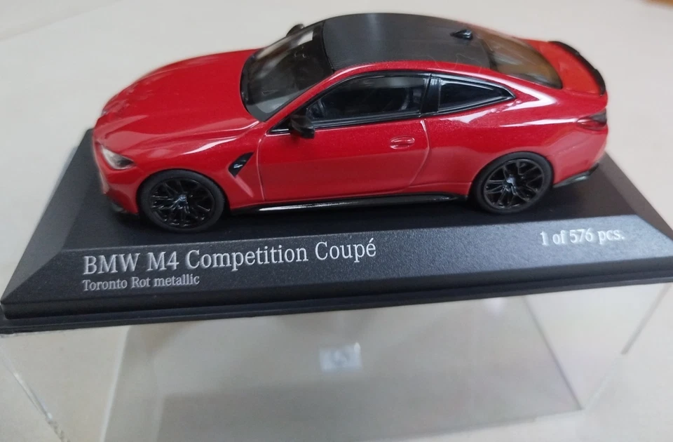 Minichamps 1/43 BMW M4 Competition Coupe 2020 Toronto Red G82 - Immagine 1 di 4