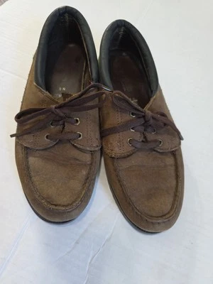 Zapatos de colección Eastland de cuero marrón sin usar, punta, senderismo al aire libre, suela de goma 9 Foto 1 de 4