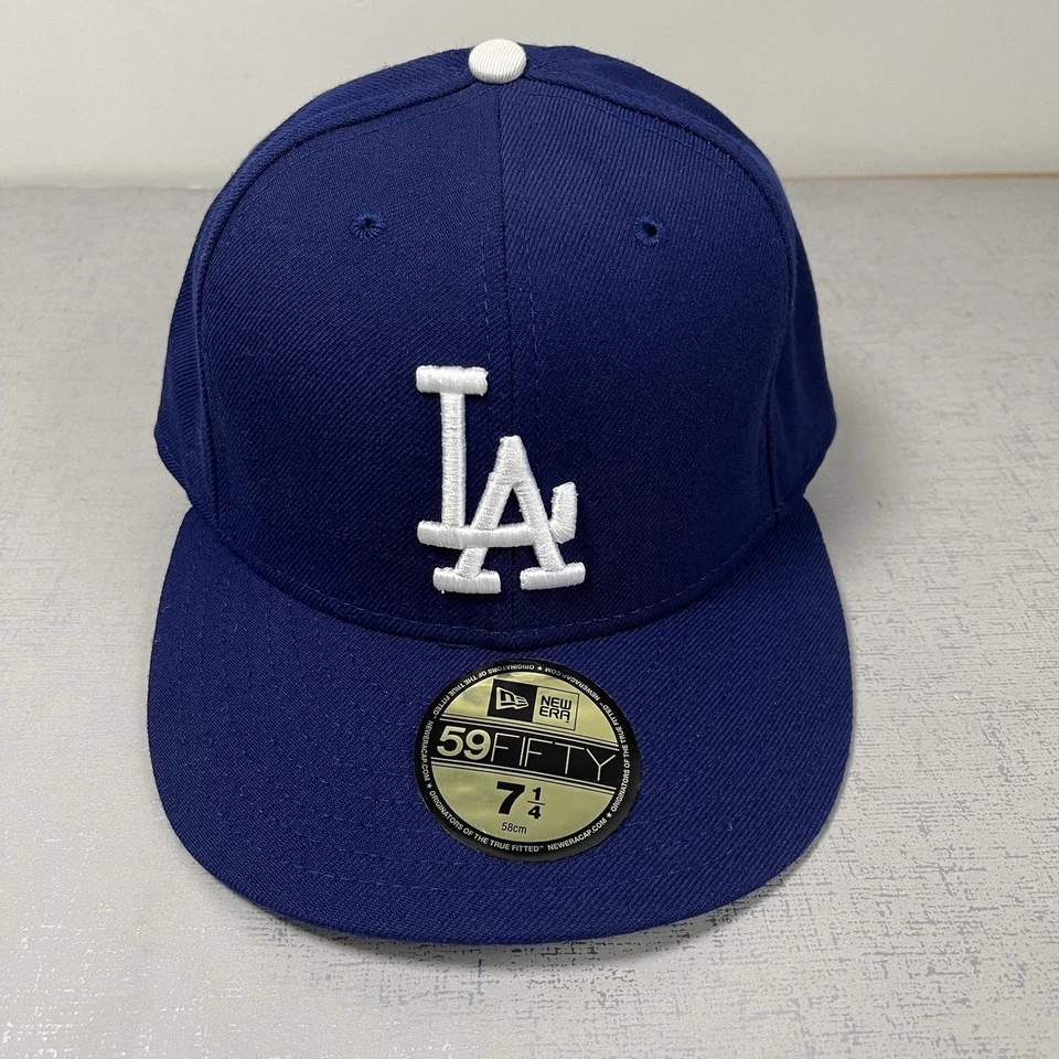 Era 59fifty Los Angeles Dodgers Fitted Royal Blue MLB Hat Cap 7 3/8