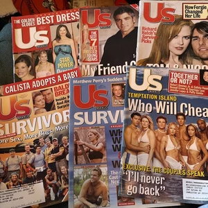 Lot Of 6 US Weekly 2001 Survivor Ii Cruise Clooney Best Dressed Temptation - Picture 1 of 7