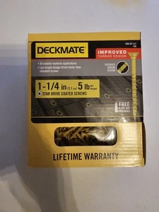 Deckmate #8 x 1-1/4 in. Star Drive Flat Head Wood Screws - (5 lbs. - pack) - Picture 1 of 1