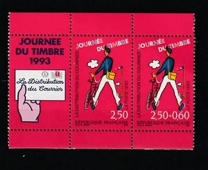FRANCE - N° Yvert P2793Aa Neuf XX - Paire + Vignette carnet Journée Timbre 1993 - Imagen 1 de 1
