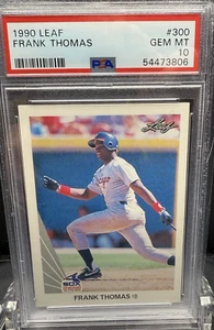 1990 Leaf Frank Thomas #300 PSA 10 - Bild 1 von 2
