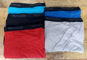5 Pack - Fruit of the Loom Big Men's Cotton Stretch Boxer Briefs - Size 5XB - Picture 1 of 4