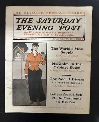 1902 October 11th The Saturday Evening Post Magazine - Image 1 of 3